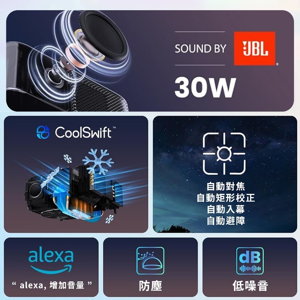 【會員優惠】Yaber🔥K3 Pro 高亮彩聲霸4K旗艦投影機｜自動對焦🔸智慧避障📢譽的生活美食舖📌25/12-細節圖5
