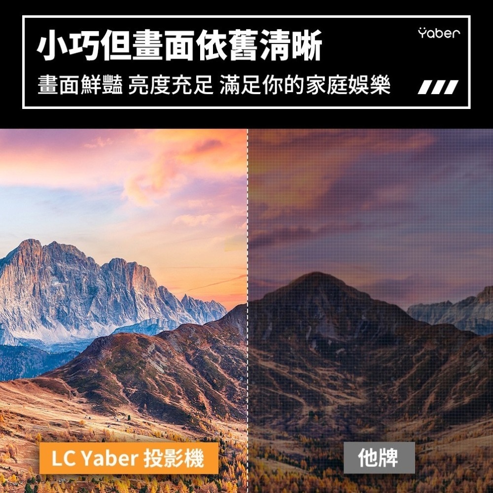 【免運】YABER🔥T1 超輕薄掌上投影機📢譽的生食舖【保證正品】【📌25/06/04】-細節圖7