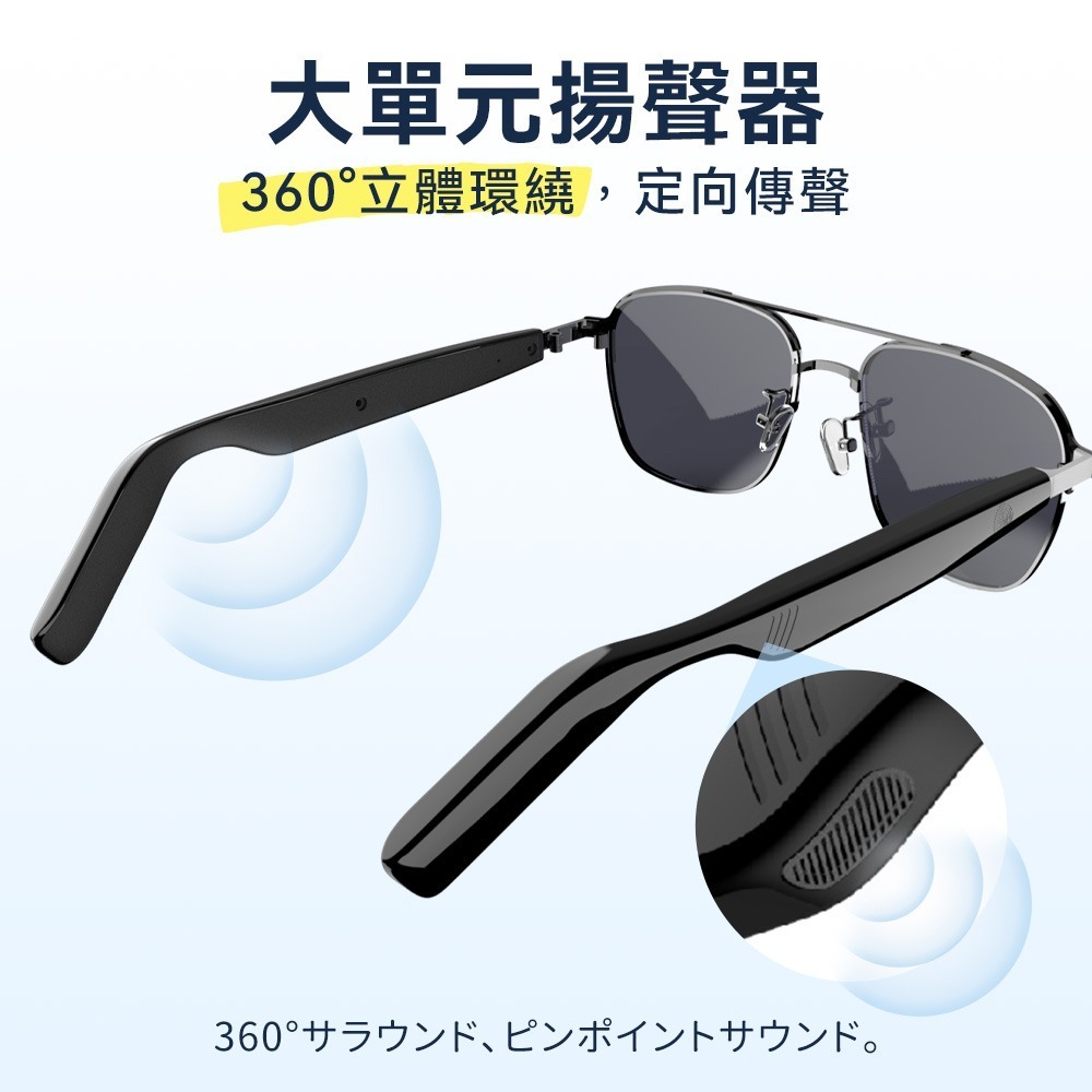 【免運】DTAudio🔥SG智慧眼鏡｜多件優惠🔸UV遮光🔸開放式喇叭📢譽的生食舖【保證正品】【📌25/11】-細節圖8