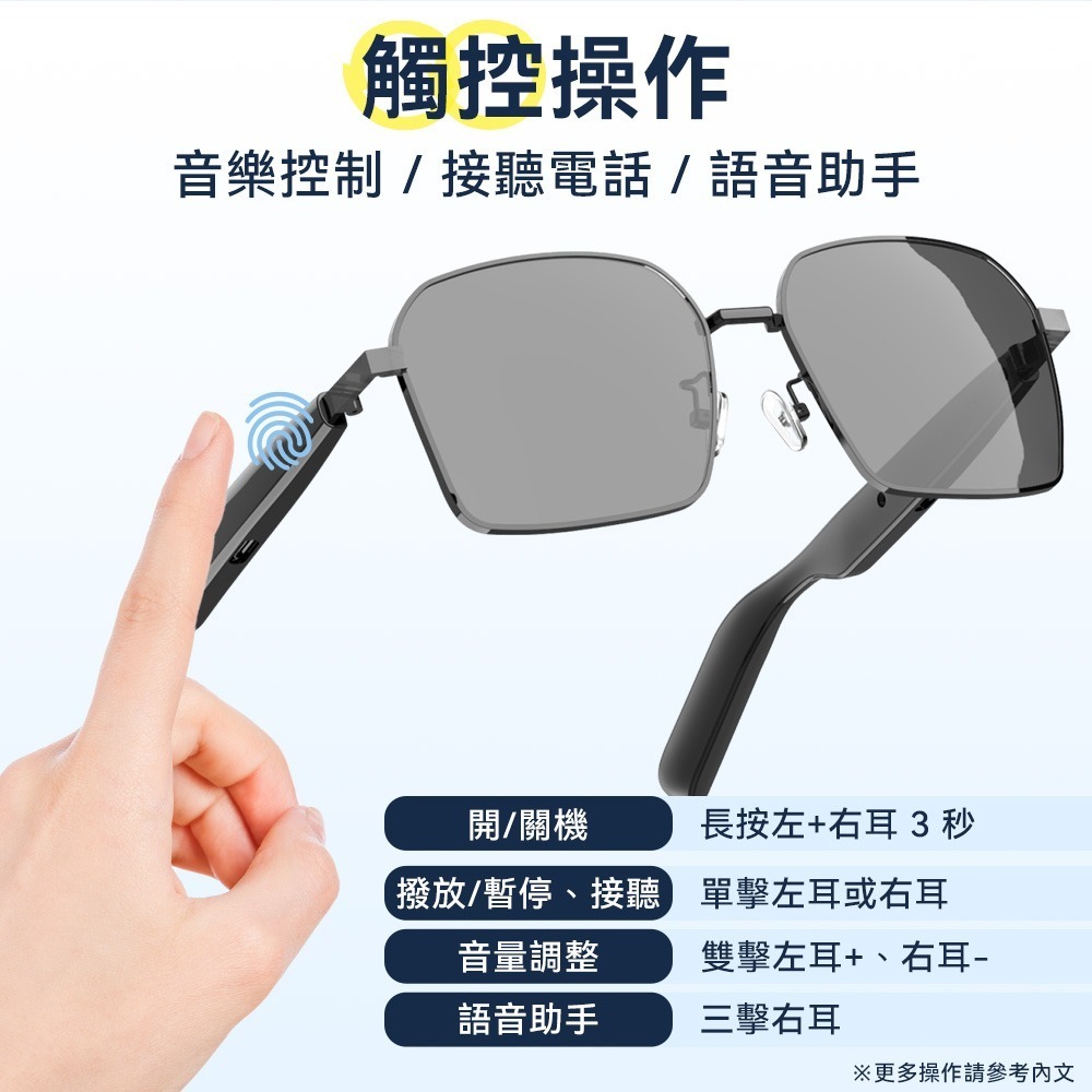 【免運】DTAudio🔥SG智慧眼鏡｜多件優惠🔸UV遮光🔸開放式喇叭📢譽的生食舖【保證正品】【📌25/11】-細節圖9