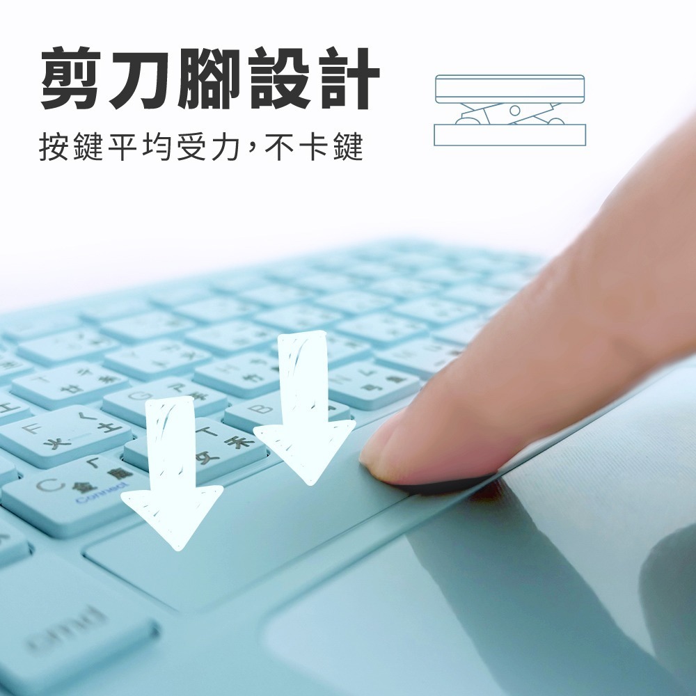 【免運】DTAudio🔥iPad藍牙鍵盤｜多件優惠🔸自帶觸控板📢譽的生食舖【保證正品】【📌25/11】-細節圖3