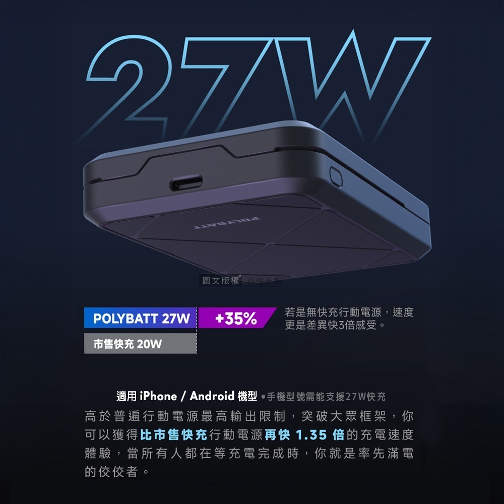 【免運】POLYBATT🔥Qi2旗艦級行動電源｜最強溫控🔸官方認證📢譽的生食舖【保證正品】【📌25/06】-細節圖2