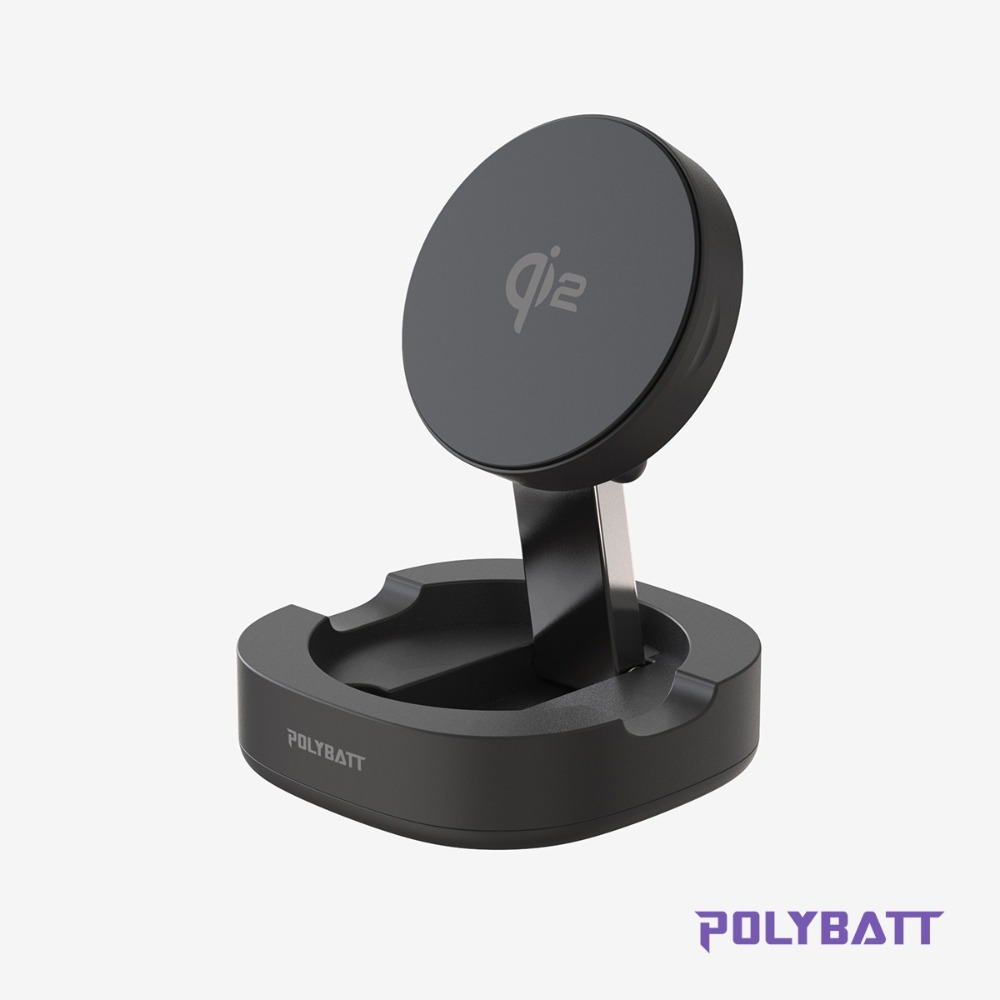 【免運】POLYBATT🔥Qi2｜磁吸式多角度可調充電座｜無線充電📢譽的生食舖【保證正品】【📌25/06】-規格圖7