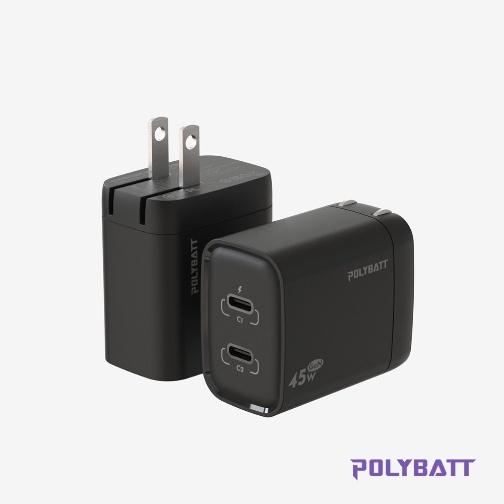 【免運】POLYBATT🔥氮化鎵旅行充電器｜45W🔸快充📢譽的生食舖【保證正品】【📌25/07】-規格圖8