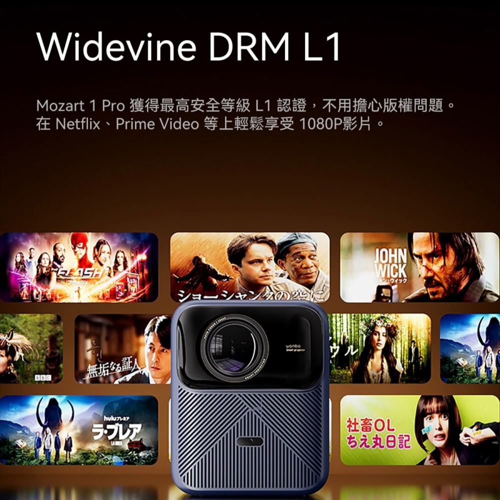 【免運】wanbo🔥MOZART 1 Pro 智慧投影機｜NETFLIX📢譽的生食舖【保證正品】【📌25/07】-細節圖6