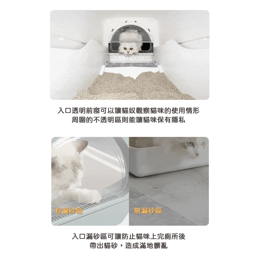 【免運】PETKO🔥密封式半自動貓砂盆｜免插電🔸半自動🔸密封式📢譽的生食舖【保證正品】【📌25/07】-細節圖7