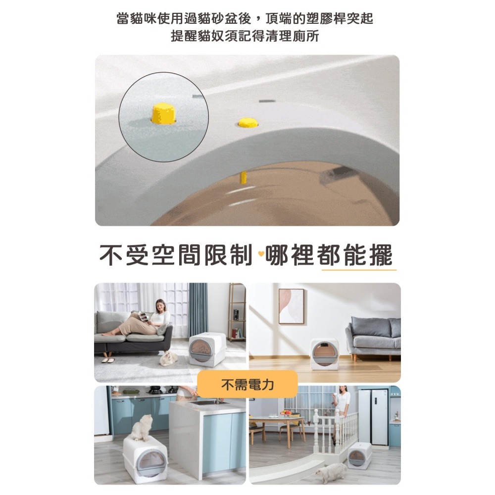 【免運】PETKO🔥密封式半自動貓砂盆｜免插電🔸半自動🔸密封式📢譽的生食舖【保證正品】【📌25/07】-細節圖10