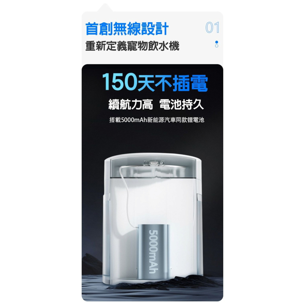 【免運】CATLINK🔥PURE MOBILE 智慧無線飲水機｜單貓🔸📢譽的生食舖【保證正品】【📌25/08】-細節圖3