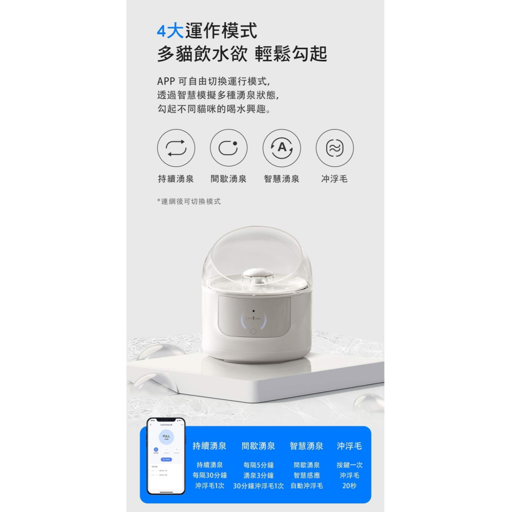 【免運】CATLINK🔥PURE PRO 陶瓷智慧飲水機｜多貓識別📢譽的生食舖【保證正品】【📌25/08】-細節圖7