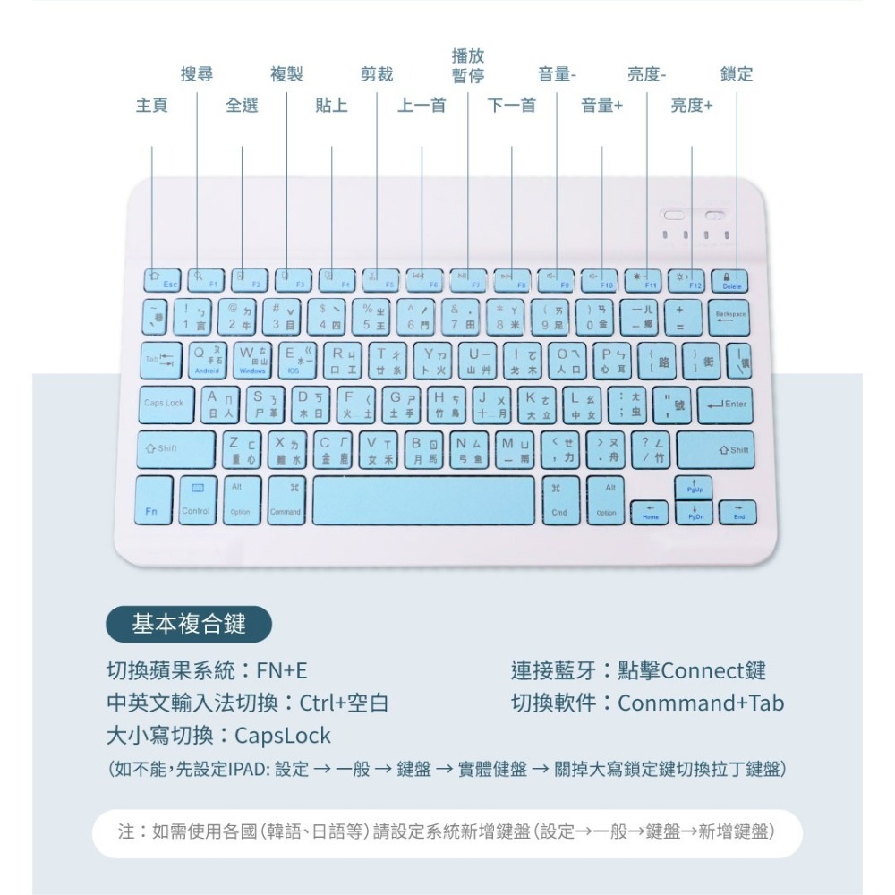 【免運】DTAudio🔥輕巧無線鍵盤｜多件優惠🔸藍牙無線🔸注音倉頡📢譽的生食舖【保證正品】【📌25/10】-細節圖11