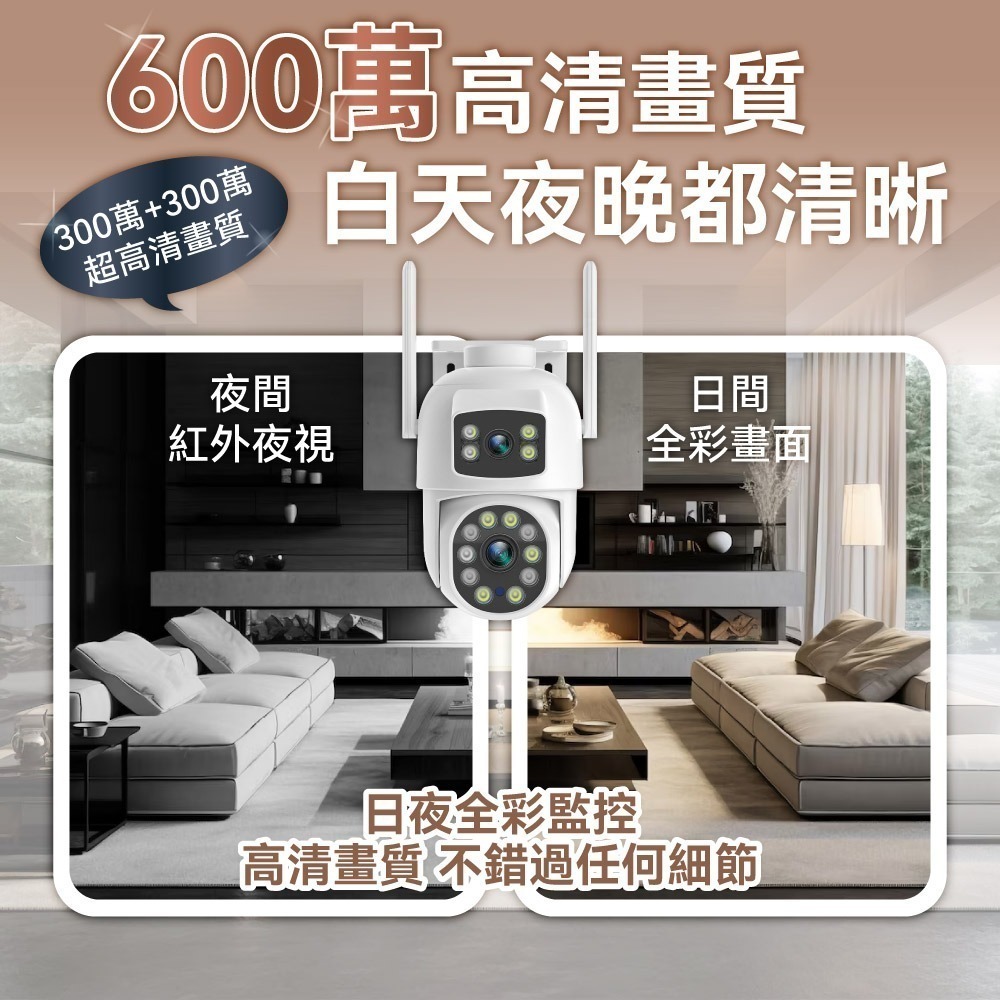 【免運】DTAudio🔥2K雙鏡頭WIIFI攝影機｜多件優惠🔸手機監控📢譽的生食舖【保證正品】【📌25/10】-細節圖6