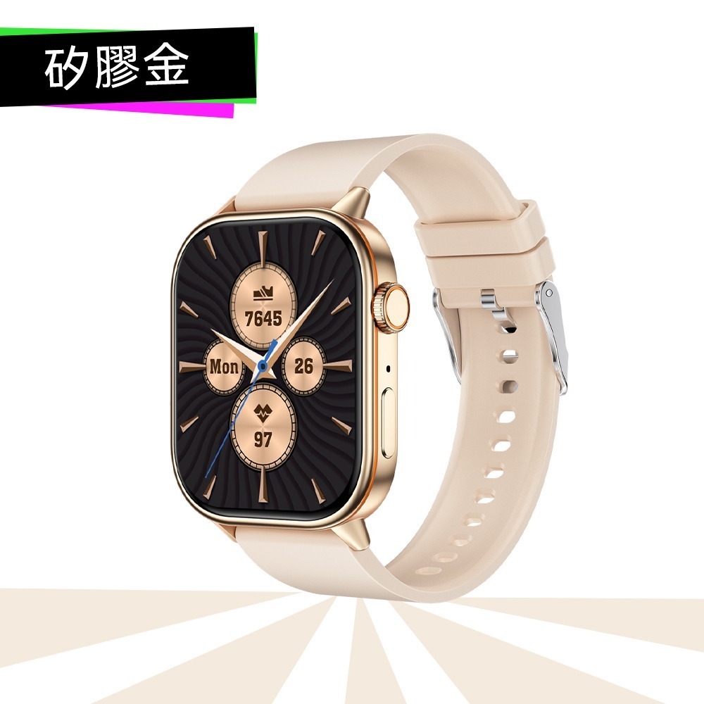 ✅Z70 GPS運動通話智慧手錶｜矽膠金