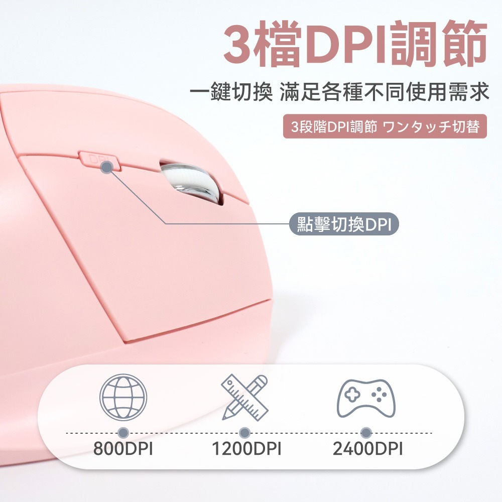 【免運】DTAudio🔥人體工學無線靜音垂直滑鼠｜多件優惠🔸超長續航📢譽的生食舖【保證正品】【📌25/11】-細節圖6