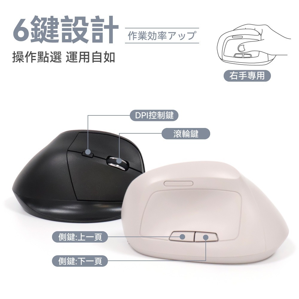 【免運】DTAudio🔥人體工學無線靜音垂直滑鼠｜多件優惠🔸超長續航📢譽的生食舖【保證正品】【📌25/11】-細節圖9