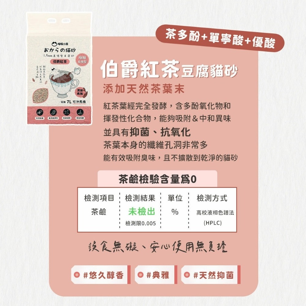 【免運】喵喵小窩🔥純天然除臭豆腐貓砂｜多件優惠🔸日式煎茶🔸伯爵紅茶📢譽的生食舖【保證正品】【📌25/11】-細節圖6