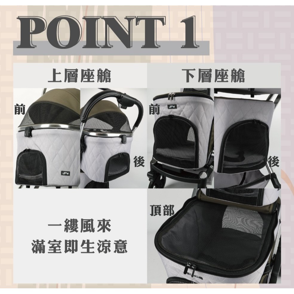 【會員優惠】JPW🔥Coody dual 雙層分離式寵物推車｜耐重車架🔸可分離式📢譽的生活美食舖📌25/12-細節圖2
