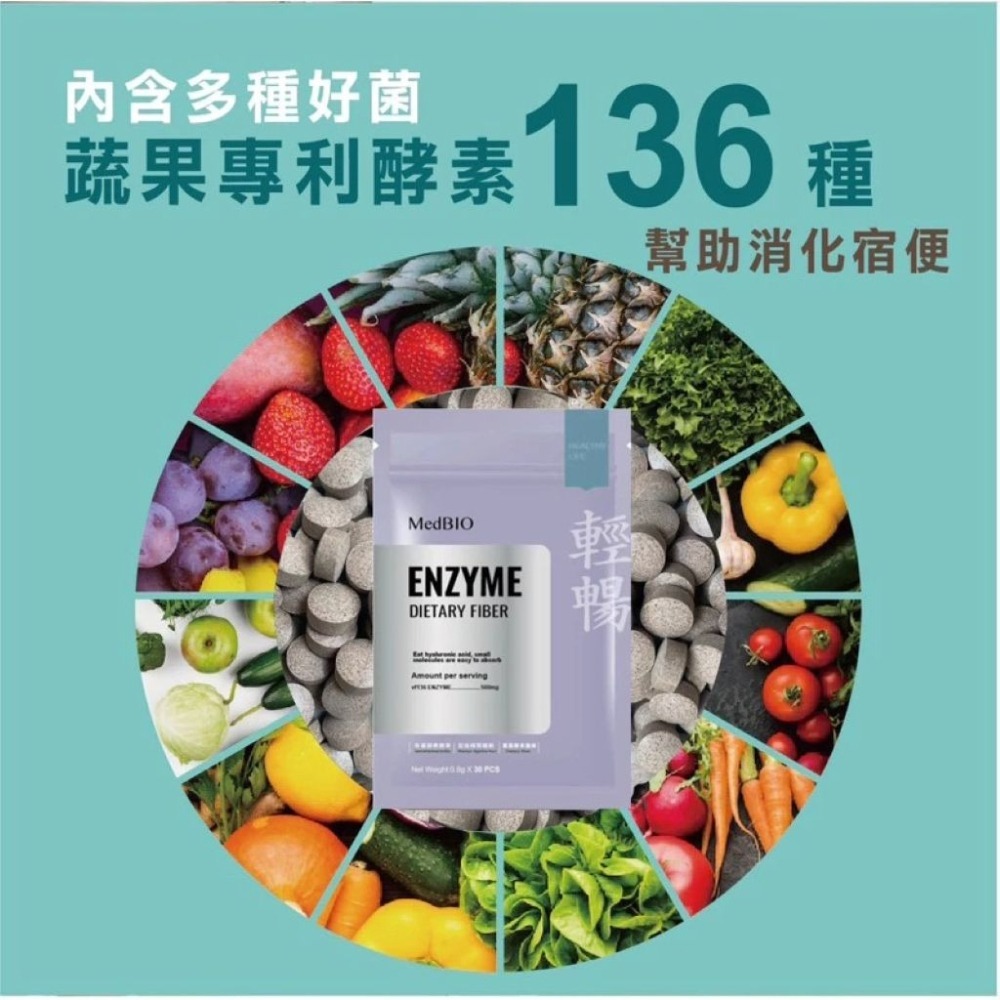 【會員優惠】MedBIO 美百優🔥蔓越莓蔬果便纖錠｜益生菌🔸綜合酵素🔸膳食纖維📢譽的生活美食舖📌25/12-細節圖2
