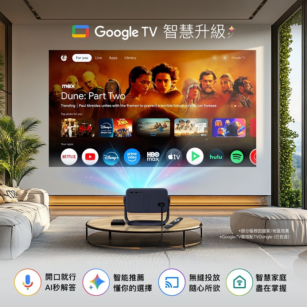 【會員優惠】RockTek🔥PJ400ｘLED智慧投影機｜4K解碼🔸自動對焦📢譽的生活美食舖📌25/12-細節圖6