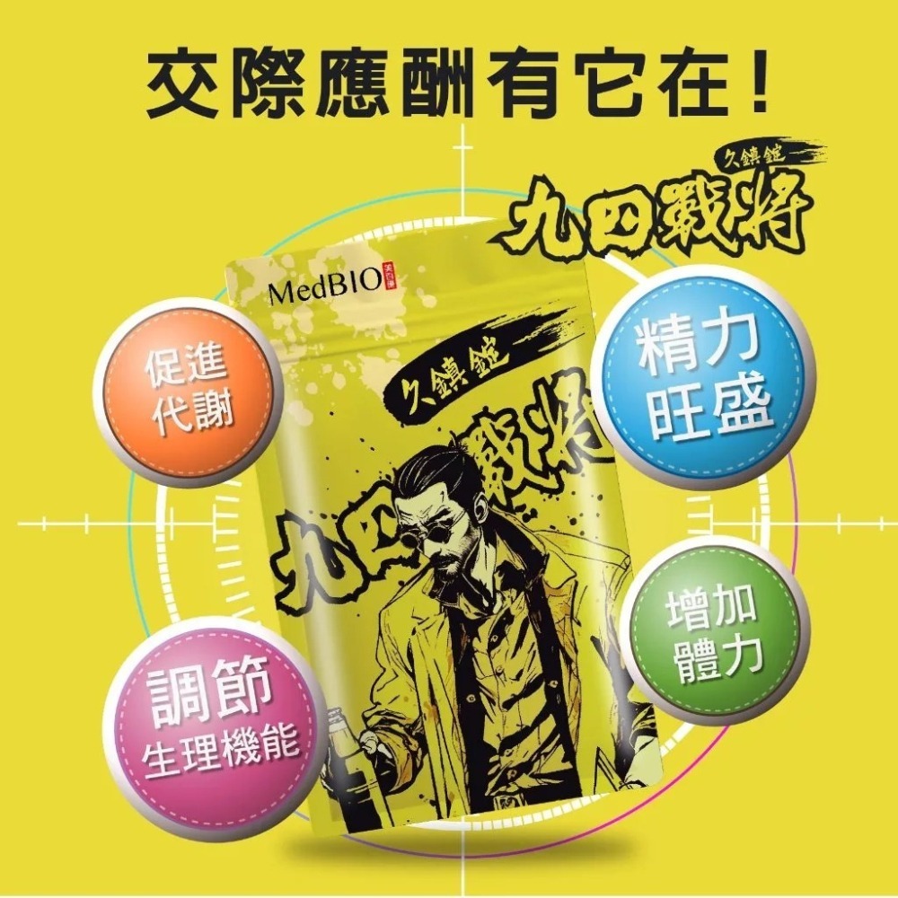 【會員優惠】MedBIO 美百優🔥九四戰將久鎮錠｜薑黃🔸枳椇子🔸朝鮮薊🔸維生素📢譽的生活美食舖📌25/12-細節圖2