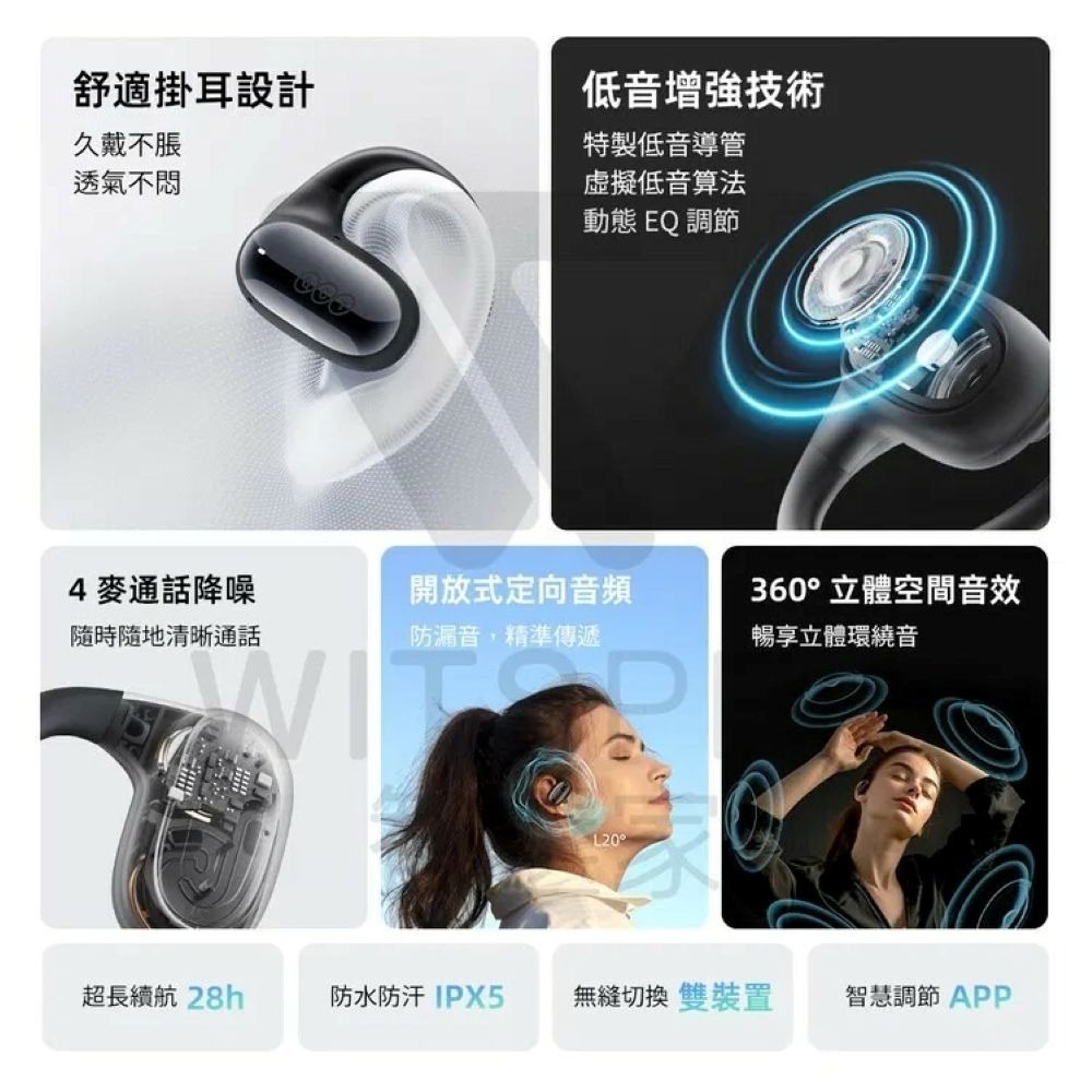 【會員優惠】QCY🔥Crossky GTR2ｘ開放式真無線運動藍牙耳機｜通話降噪📢譽的生活美食舖📌25/12-細節圖2