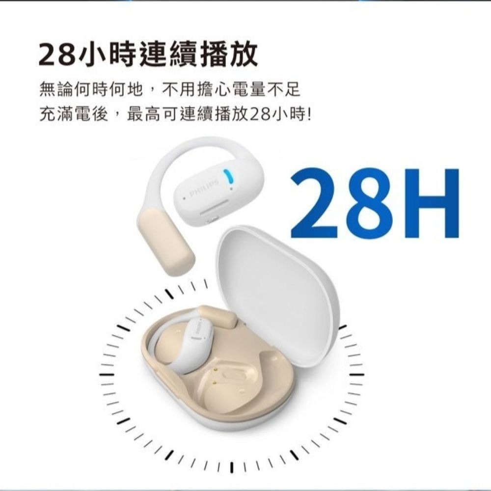 【會員優惠】PHILIPS🔥TAA6709ｘ雙AI降噪麥克風長續航運動藍牙耳機📢譽的生活美食舖📌25/12-細節圖6