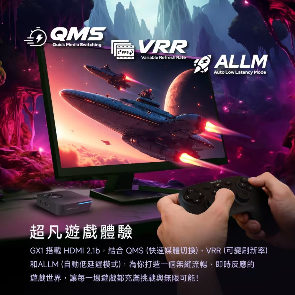 【會員優惠】Rocktek 雷爵🔥GX1ｘGoogle TV 4K智慧W-iFi電視盒📢譽的生活美食舖📌25/12-細節圖3