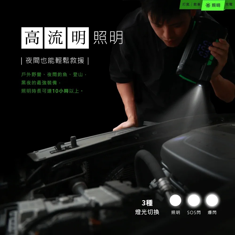 【會員優惠】PHILO 飛樂🔥行車救車王STP70ｘ救車打氣多功能機｜照明🔸充電📢譽的生活美食舖📌25/12-細節圖8