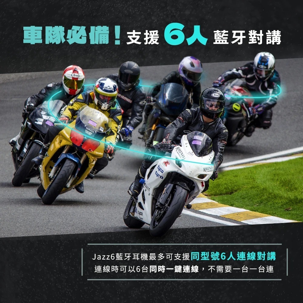 【會員優惠】PHILO 飛樂🔥Jazz6ｘ全混音多人對講安全帽藍牙耳機｜IP65📢譽的生活美食舖📌26/01-細節圖4