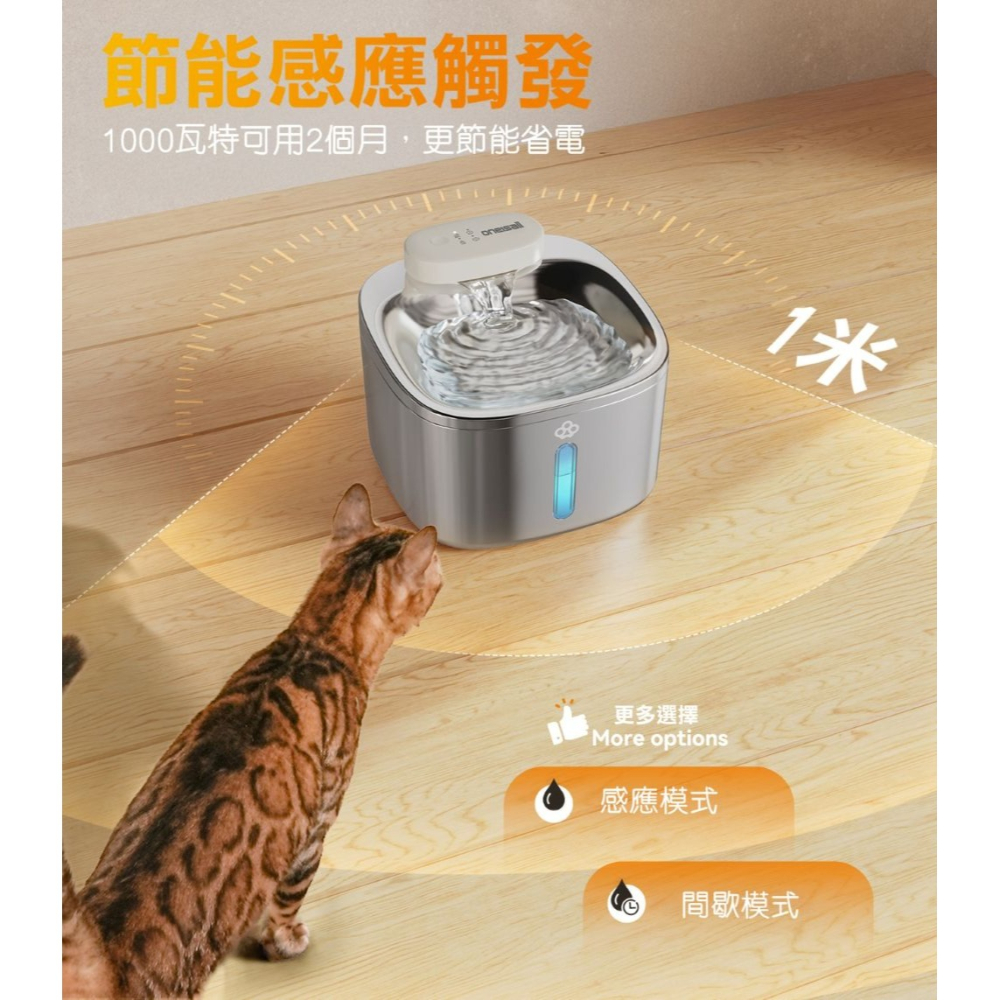 【會員優惠】Oneisall🔥3.5L 無線寵物飲水機｜無線🔸靜音🔸過濾🔸續航📢譽的生活美食舖 📌26/01-細節圖4