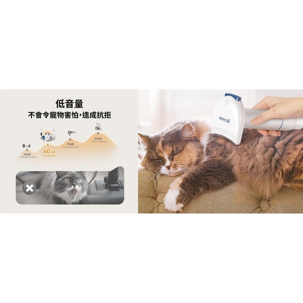【會員優惠】Oneisall🔥2合1寵物美容真空吸毛器｜吹毛🔸吸毛🔸梳毛🔸順毛📢譽的生活美食舖 📌26/01-細節圖9