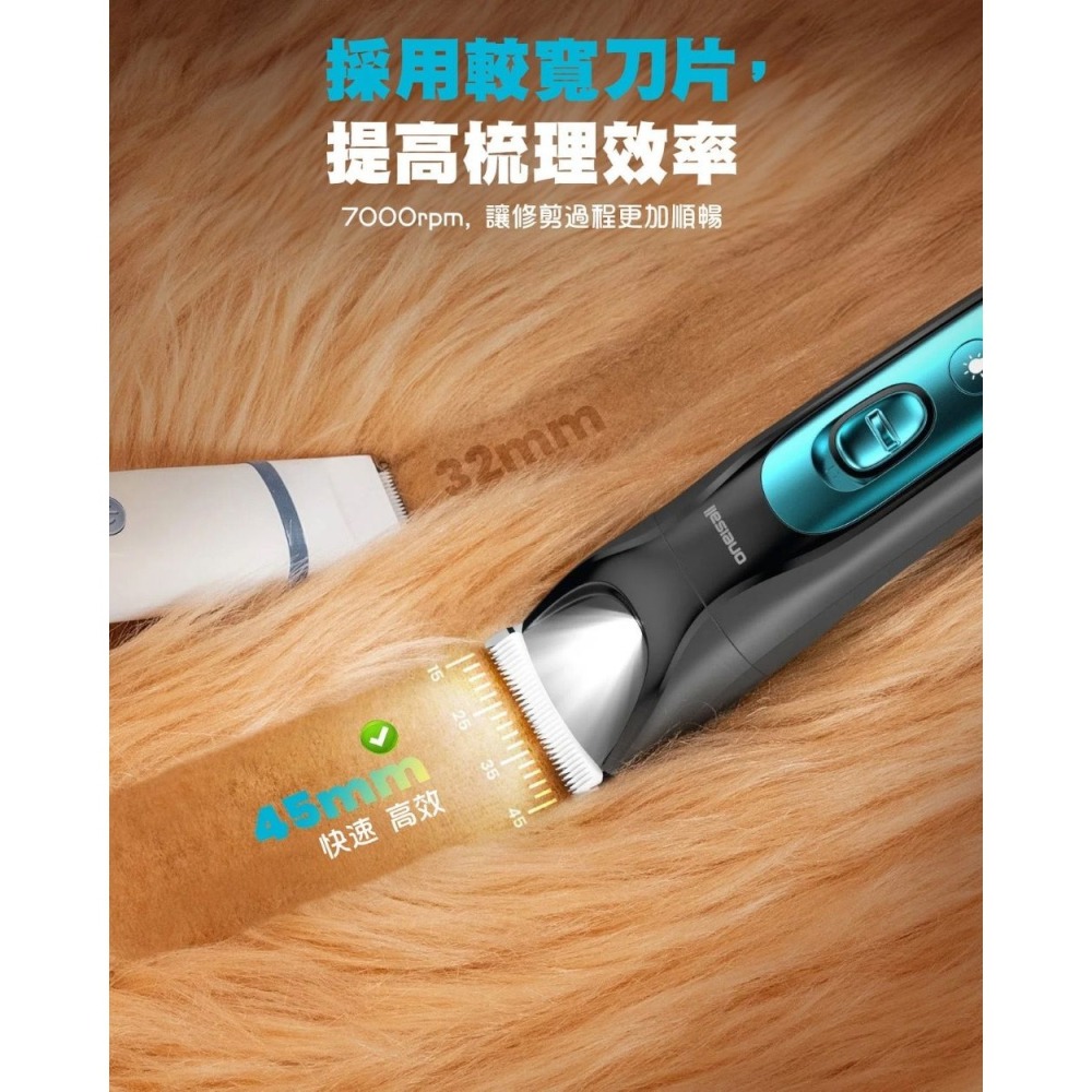 【會員優惠】Oneisall🔥4合1多功能寵物美容修剪套裝｜修毛🔸打磨🔸超靜音補光燈📢譽的生活美食舖📌2601-細節圖4