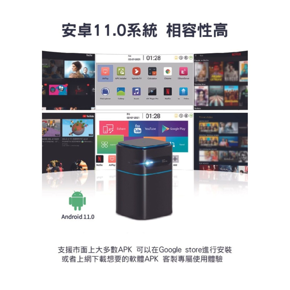 【會員優惠】WONDERMAX🔥AP1 Cube Proｘ巧攜式智慧投影機｜WI-FI📢譽的生活美食舖 📌2602-細節圖7