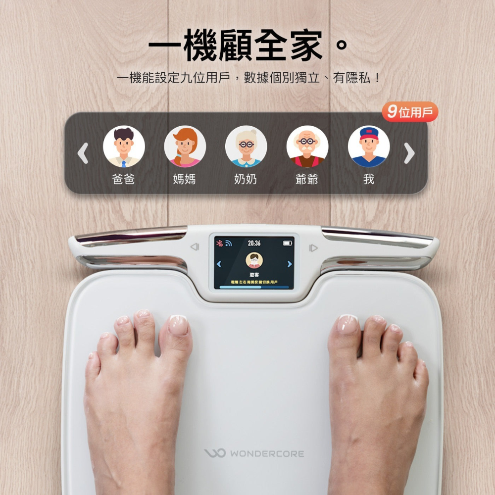 【會員優惠】WONDERCORE🔥FitSpecｘ身體組成分析儀｜體重🔸體脂🔸肌肉📢譽的生活美食舖 📌2602-細節圖9