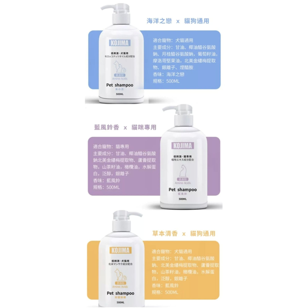 【會員優惠】KOJIMA🔥寵物洗澡沐浴露｜去除異味🔸舒緩肌膚🔸清新香氛🔸溫和安全📢譽的生活美食舖 📌2602-細節圖5