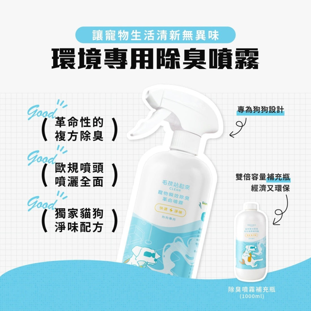 【會員優惠】毛孩站起來🔥瞬效除臭噴霧｜無毒無害🔸抑菌除臭🔸柿子萃取🔸獨家淨味📢譽的生活美食舖 📌26/03-細節圖3
