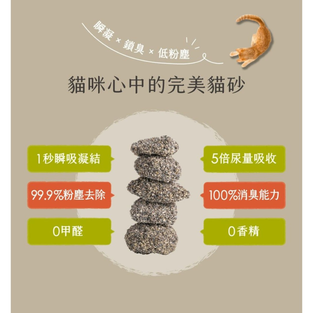 【會員優惠】草恩貓砂🔥Catchｘ淨礦砂｜瞬凝🔸鎖臭🔸低粉塵🔸活性碳🔸綠沸石📢譽的生活美食舖 📌26/03-細節圖4