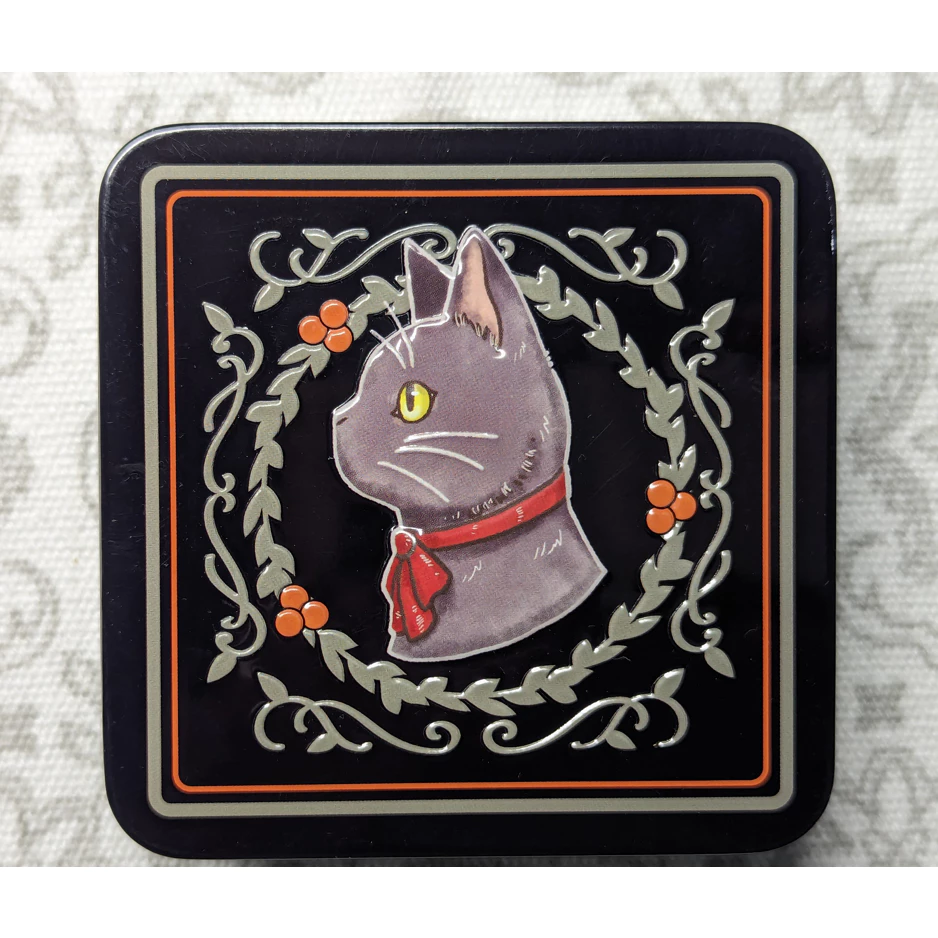 日本限定精緻鐵盒 暹羅貓 黑貓 貓咪 收納 小物 禮物-規格圖2