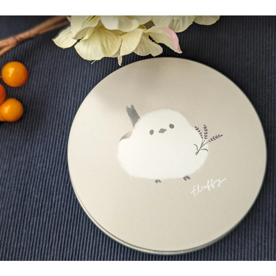 日本限定精緻鐵盒 山雀 山雀鐵盒 收納 小物 禮物-規格圖2