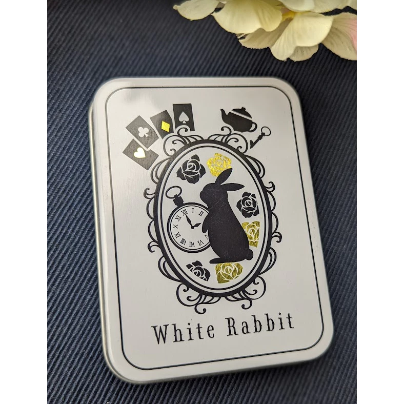 愛麗絲夢遊仙境(白底黑兔)