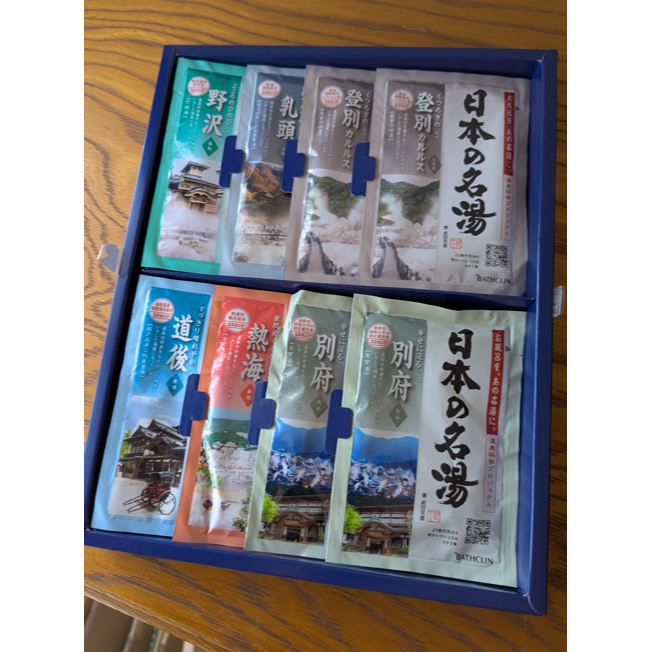 v日本限定v 日本名湯 泡澡粉 登別 乳頭 熱海 別府 道後 野沢 入浴粉 盒裝 送禮-細節圖2