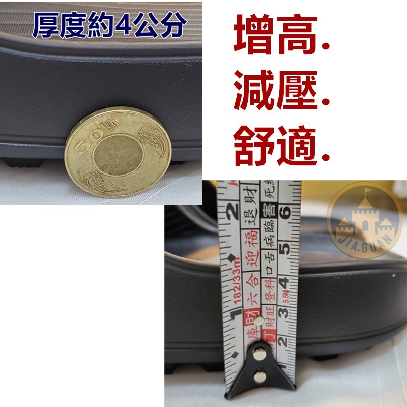 佳冠居家~SMILE CHILL胖胖厚底防水拖鞋 耐磨輕量增高舒壓拖鞋 室內外拖鞋 浴室拖鞋 一體成型厚底情侶拖鞋-細節圖3