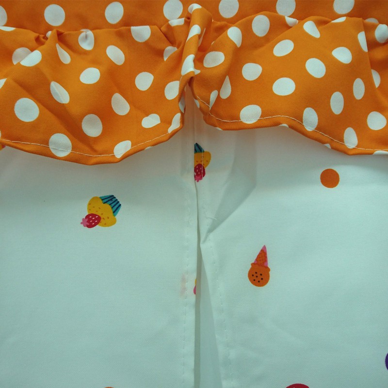 佳冠附發票~綠 甜心女孩小可愛造型長門簾 對開長門簾 台灣製 尺寸約:82*150CM 一片式對開長門簾 裝飾簾-細節圖3