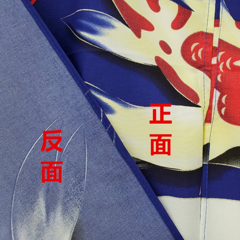 佳冠附發票~廚房金葱線條門簾 對開長門簾 日式一片麻布穿桿式對開門簾、尺寸約80*150，不附門簾桿--細節圖3