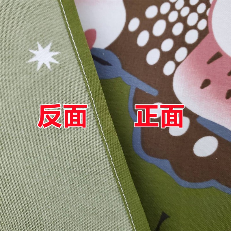 佳冠附發票~綠 祝福貓頭鷹門簾 日式對開長門簾、尺寸約80*150CM，雪屋 貓頭鷹 門簾  裝飾簾 不附桿需另購-細節圖3