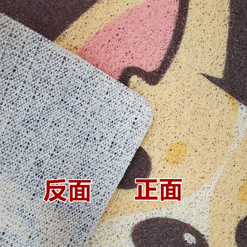 佳冠附發票~M奔跑柯基印花立體刮泥造型踏墊 小40x60cm 蹭沙刮泥地墊歡迎光臨踏墊 店門口墊 居家門墊-細節圖5