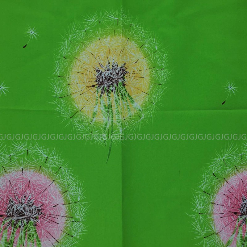 佳冠附發票~綠 加長蒲公英花園風水簾麻布風水簾門簾 自行車 腳踏車門簾，尺寸約:85*175CM 一片式無開 裝飾簾-細節圖3