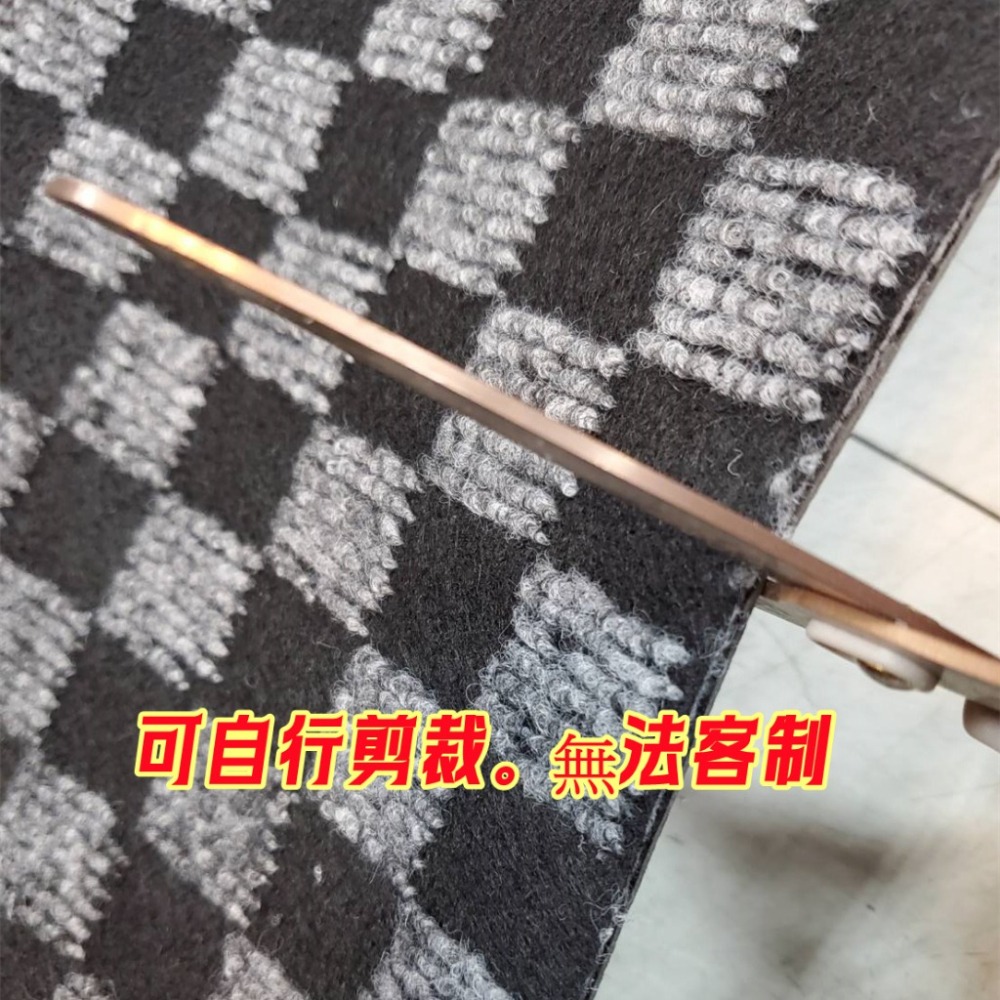 佳冠附發票~加長優雅格子地墊 玄關防滑踏墊 長踏墊 進門吸水蹭土蹭土地毯 廚房踏墊 廚房腳踏墊 室內外防滑墊-細節圖4