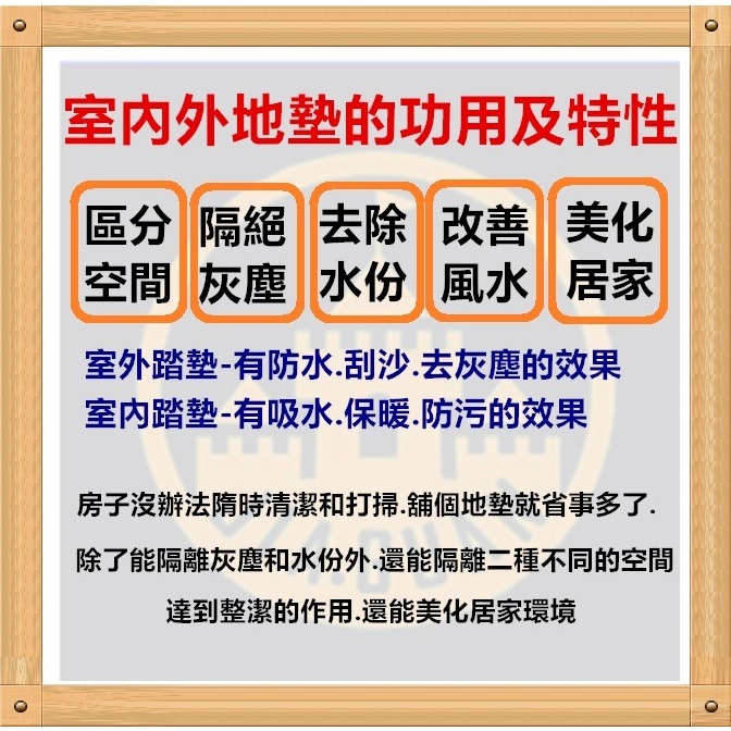 佳冠附發票~加長優雅格子地墊 玄關防滑踏墊 長踏墊 進門吸水蹭土蹭土地毯 廚房踏墊 廚房腳踏墊 室內外防滑墊-細節圖8