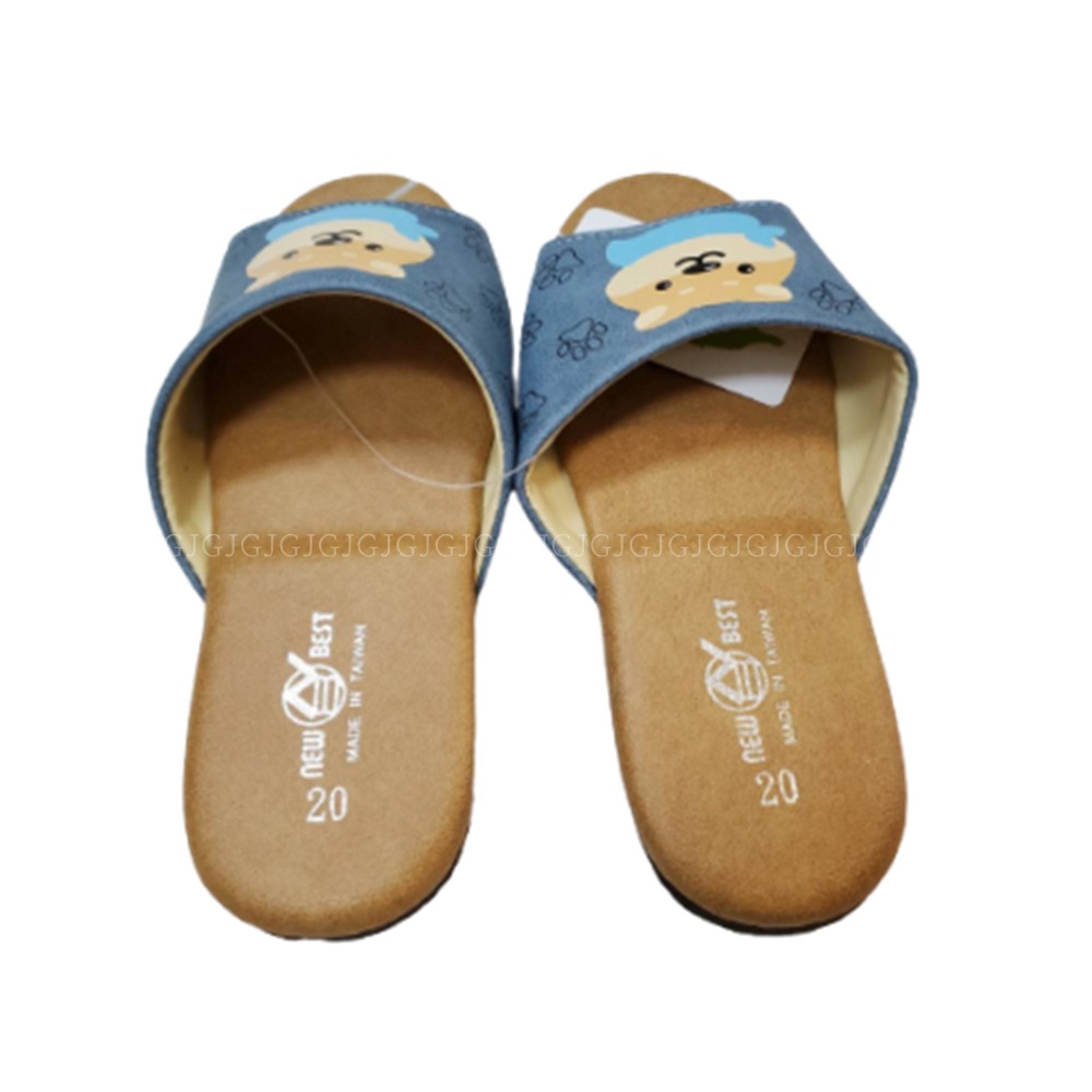 佳冠附發票~台灣製造 Q版柴犬室內拖鞋 兒童家居室內拖鞋 兒童皮革居家拖鞋 小朋友拖鞋 發泡棉室內拖鞋  靜音拖鞋-細節圖4