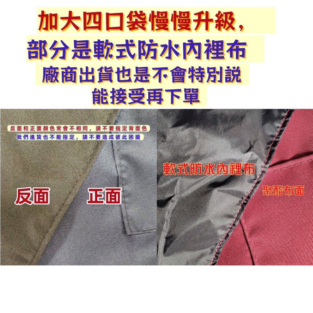 佳冠居家~B004加大素色四口袋雙層防水圍裙  雙層素面防水加大圍裙台灣製造軟式防水內裡 咖啡店 餐飲業  廚房圍裙-細節圖3